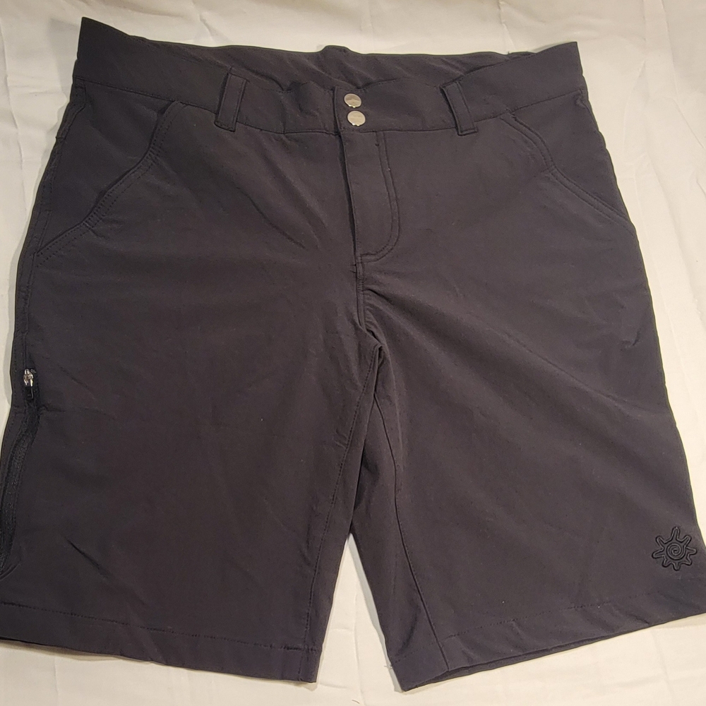 Men's Black Hybrid Performance UPF 50+ Shorts with Zip Pocket